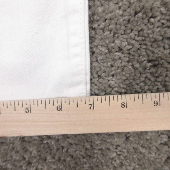 Bonobos Jeans Mens 33x28 White Tailored Fit Tapered Zip Fly Light Denim Pants - Picture 3 of 11